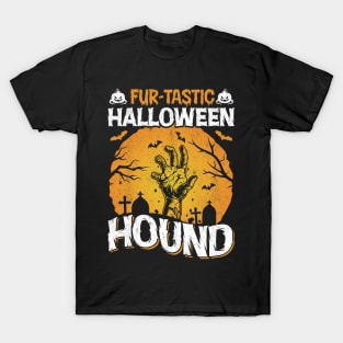 Waggin' & Witchin' Dog on Halloween T-Shirt